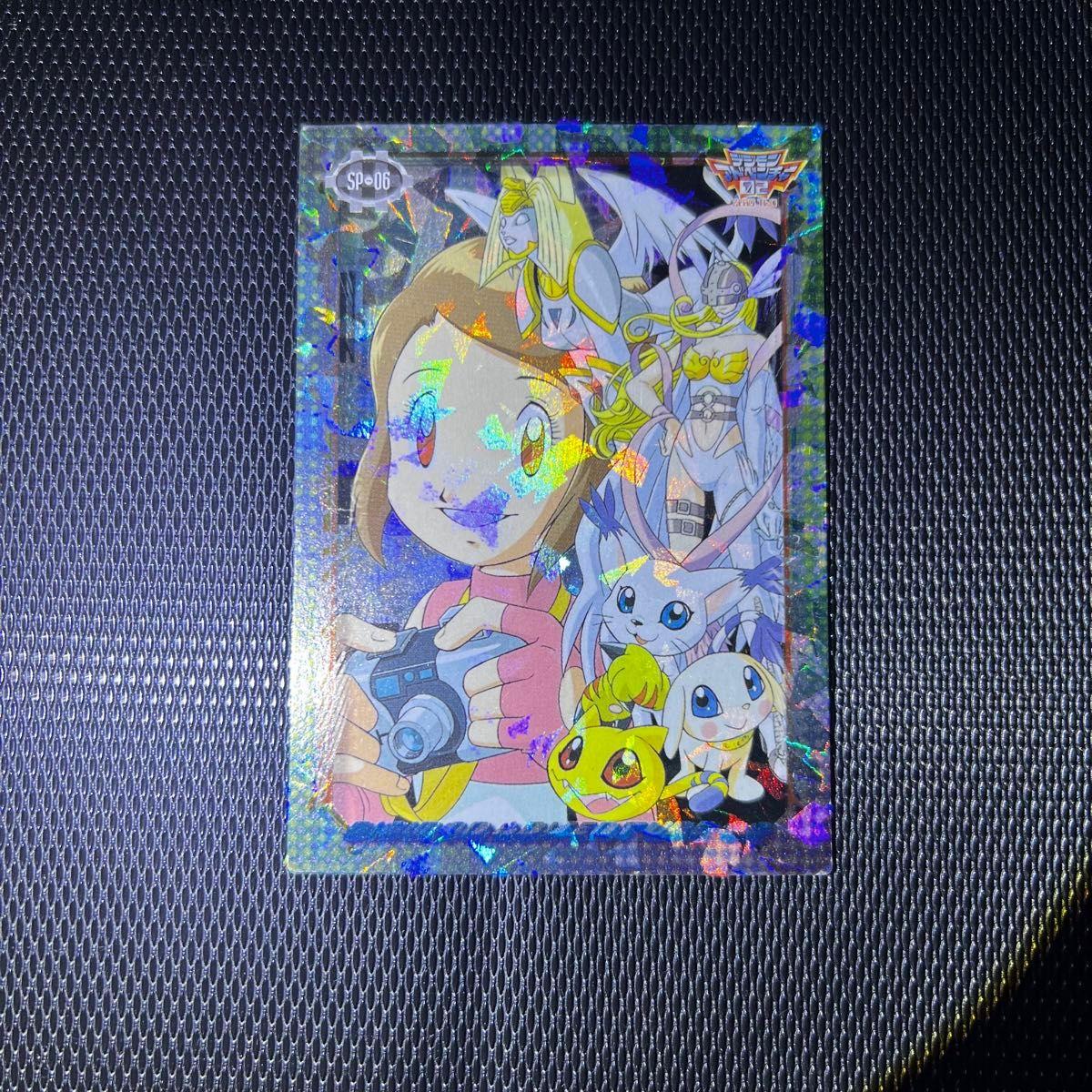 Used Good Condition Digimon Adventure 02 Amada Prism Card SP-06 Hikari Yagami Tailmon