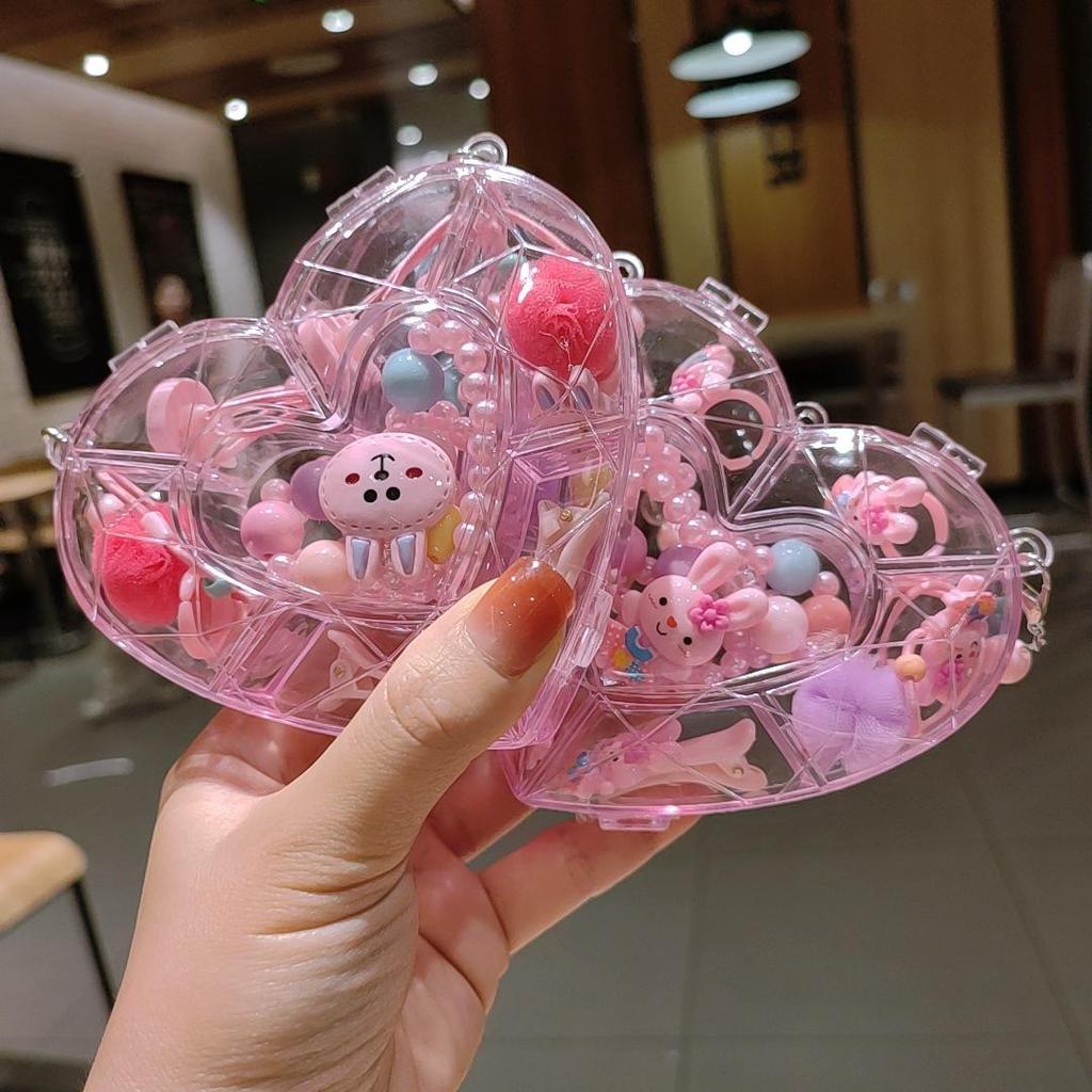 Children's Cute Cartoon Fruit Pendant Bracelet Set with Lucky Dragon - Birthday Gift Box