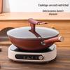 Wutuo 30cm Purple Clay Non-stick Wok with Lid