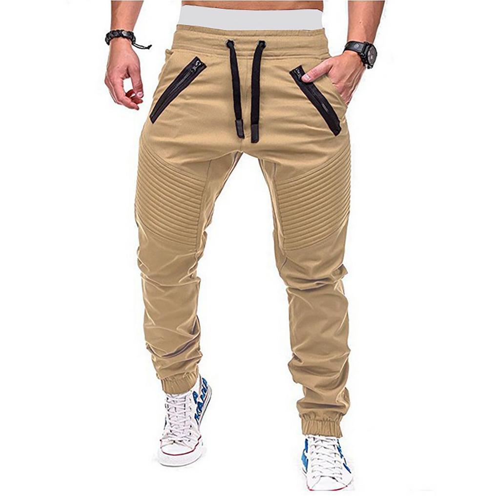 Pánské sportovní kalhoty na ležérní jogging Lehké turistické pracovní kalhoty outdoorové kalhoty