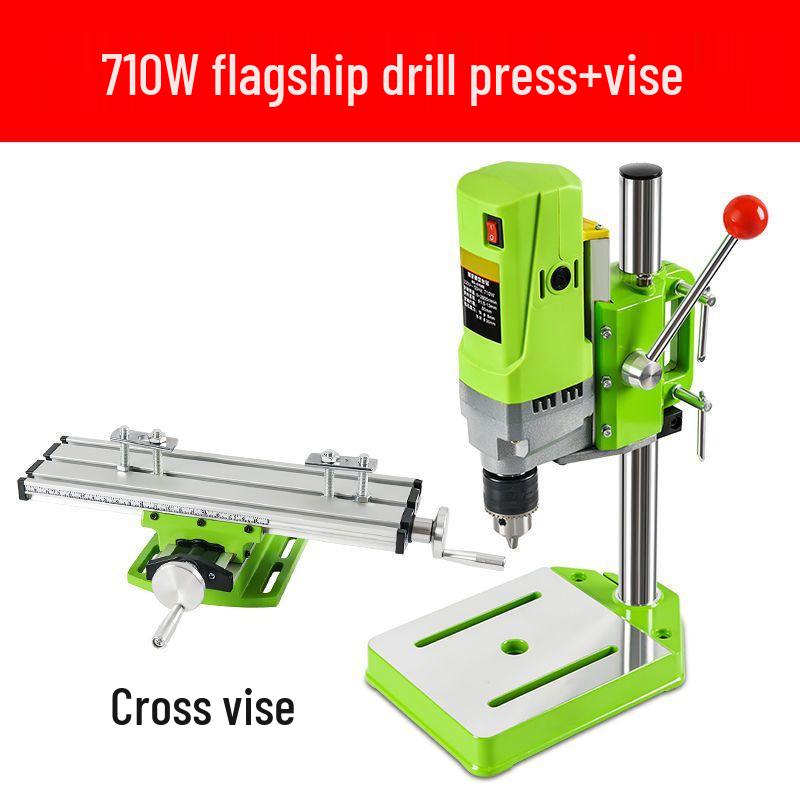 High-Precision Mini Bench Drill: Industrial-Grade, Multifunctional Electric Drill Press for Household Use
