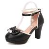 Baotou sandals lolita shoes princess lo shoes with skirt high heels  thick heel single shoes  lolita shoes