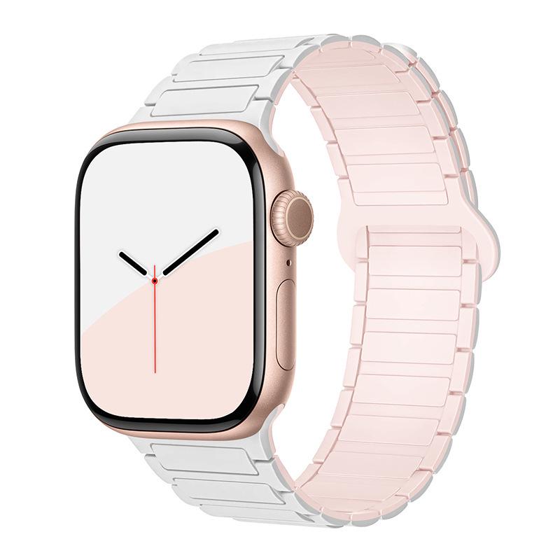 Compatible Silicone Magnetic Strap for Apple Watch Series 8/9 & S10