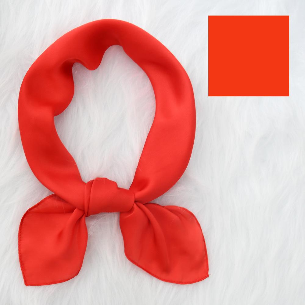 Women'S New Fashionable Atmosphere Simulation Silk Scarf Neck Protection Scarf Spring Summer Autumn Square Scarf