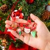 2/5/10Pcs Christmas Blind Box Keychain Cute Cartoon Santa Claus Series Exquisite Resin Pendant Backpack Ornament Small Gifts