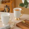 Phnom Penh White Coffee Couple Cup,280ML Light Luxury Mug European Creative Personality Trend Bone China Mugs Ceramic Drinkware