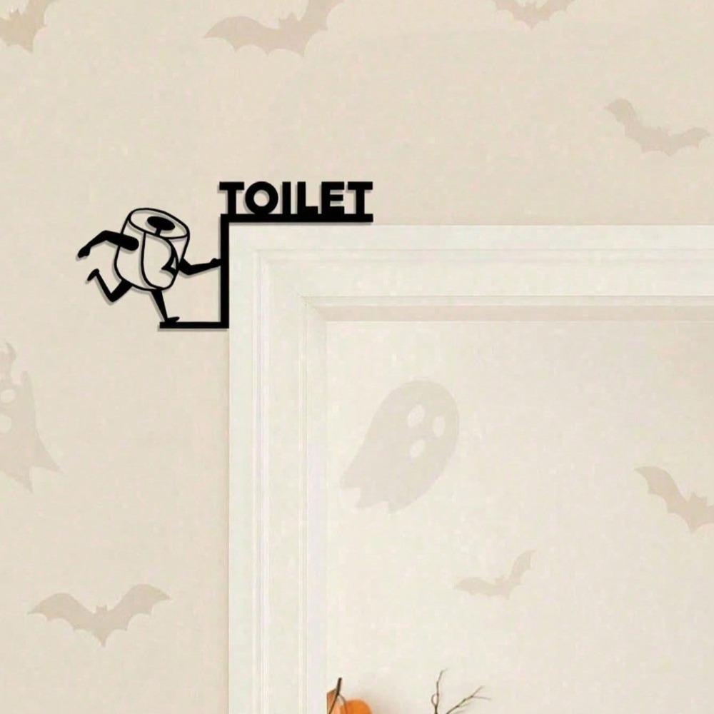

Vintage Metal Tin Sign Funny Toilet Paper Bathroom Wall Decor Man Cave Gift