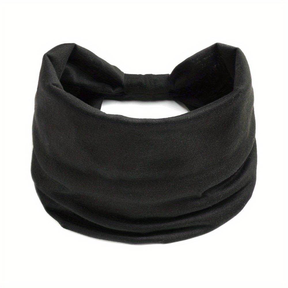 Women Solid Color Headband Yoga Knitting Elastic Hair Bands Turban Makeup Hair Hoop Vintage Headwrap Fashion Hair Accessories