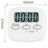 Kitchen Timer Large LCD Screen Study Reminder Alarm Clock Clockwise/Countdown Timing Alarm Cock with Bracket/Adsorption Magnet