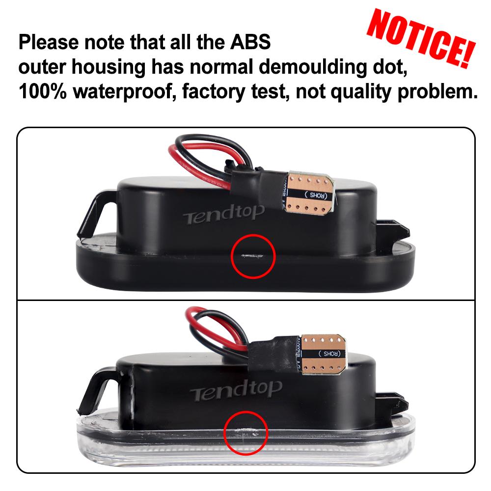 Dynamic Side Marker Light Turn Signal Flashing Blinker Lamp For SEAT Leon Ibiza 6L Ford Focus MK2 VW Golf 3 4 Lupo Passat PoloTurn Signal 2