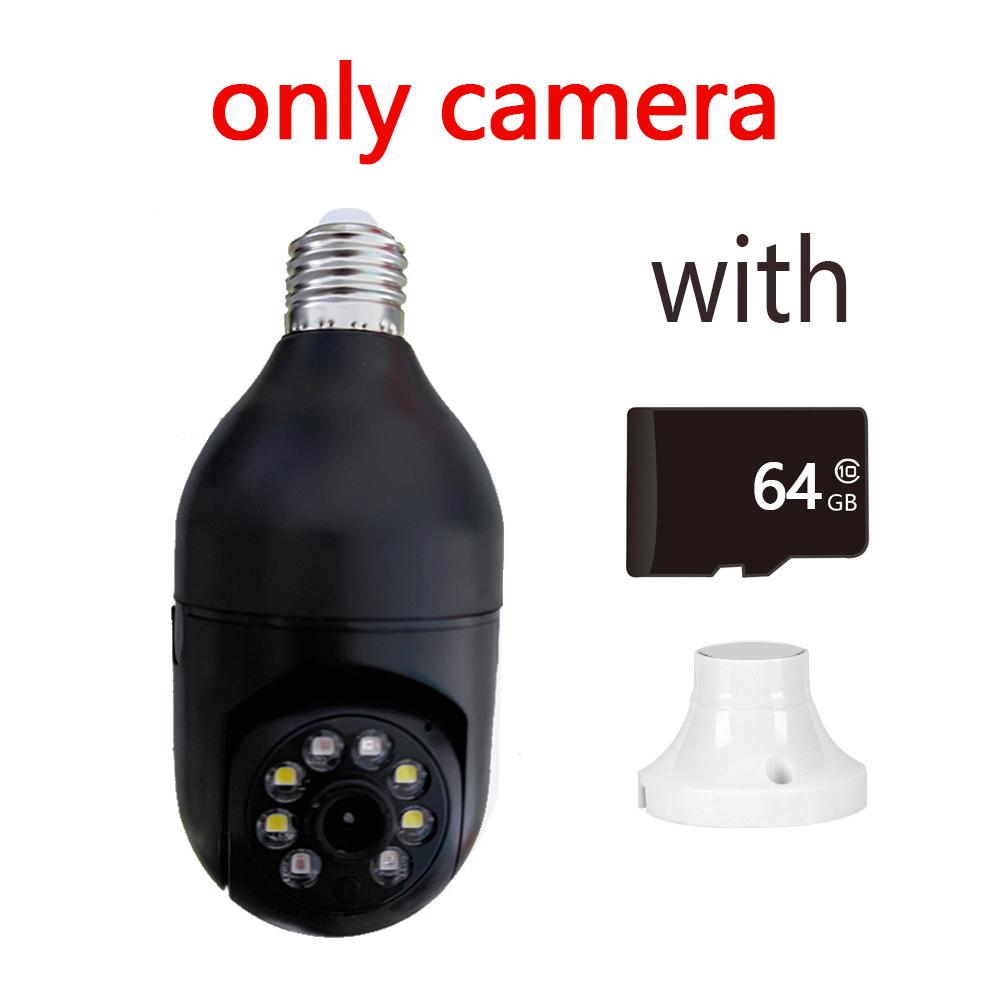 YIlot 2MP E27 Bulb Camera Wifi Surveillance Camera Night Vision Full Color Auto Rotating Wireless Surveillance Security Monitor