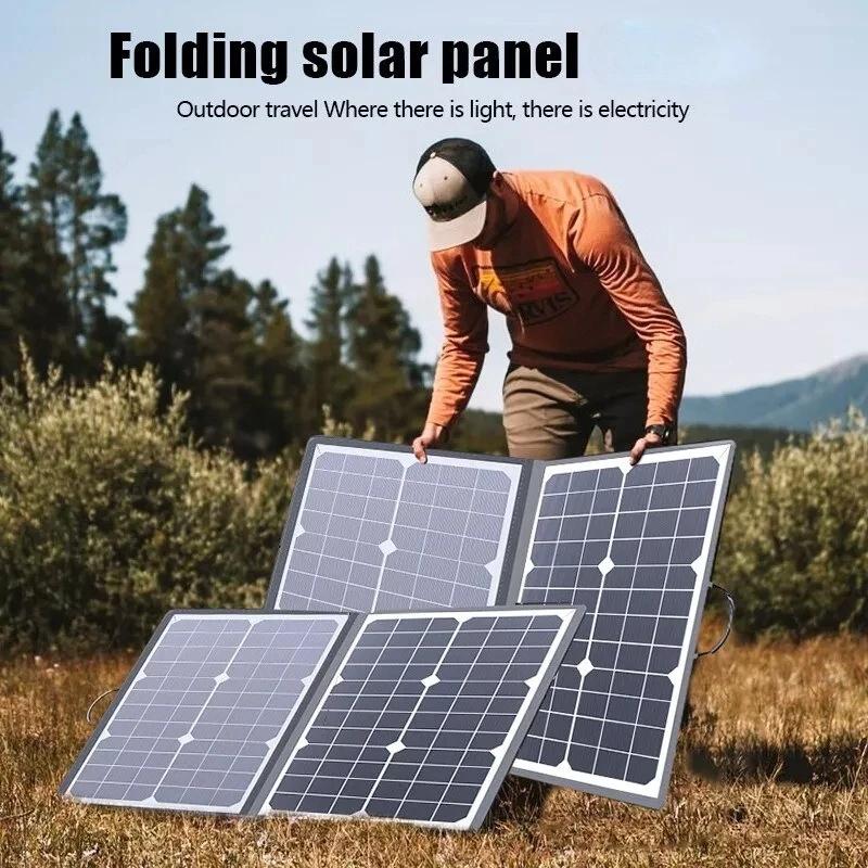 1000W Solar Panel Portable Folding Bag USB Type-C DC Output Solar Charger Outdoor for Car Boat Caravan Camping Power Generator