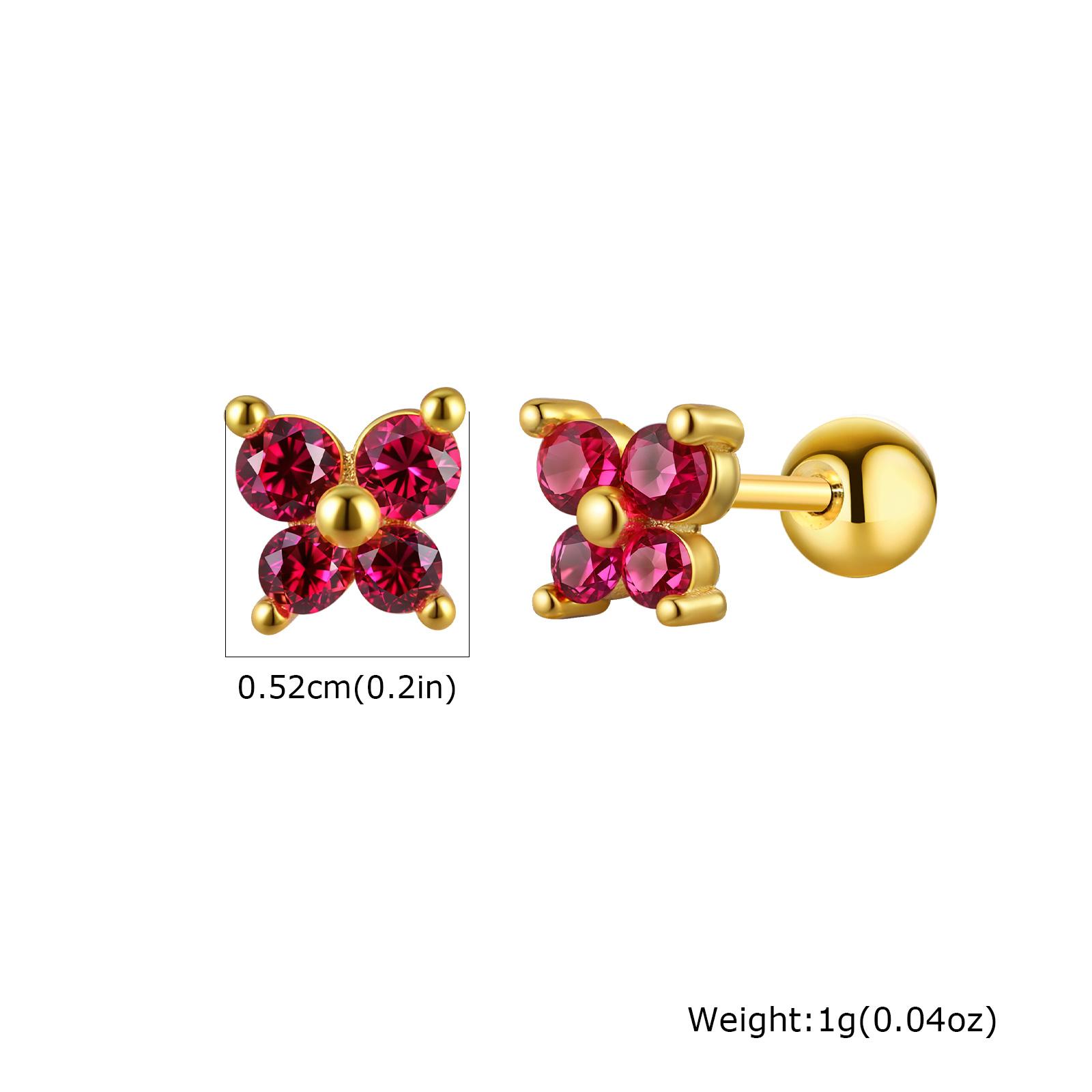 

Stainless Steel Cartilage Earrings Butterfly CZ Studs Hypoallergenic Piercing Jewelry for Women Girls, Cubic Zirconia Ear Stud