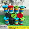 Adjustable Portable Rainbow Telescopic Folding Stool for Outdoor Use, Fishing, Train Travel, or Street Stalls