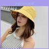 Summer Leopard Print Fisherman Hat With Wide Brim Sun Protection For Women