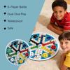 Folding Round 6 Player Flying Chesses Game Set With Colorful Pieces Strategy Toy for Family And Friend Gatherings