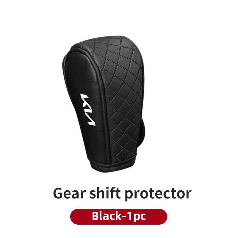 Auto Schalthebel Abdeckung Leder Handbremse Hülle Zubehör für KIA Ceed Sportage Rio K5 Optima Cerato Proceed Venga Sedona usgm40