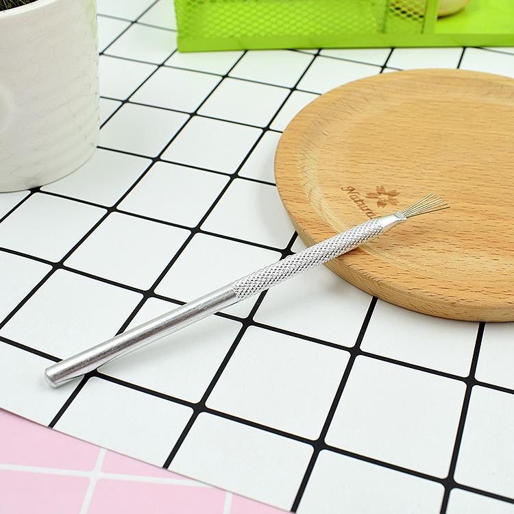 Ultraleichtes Polymer Clay Formset: 7 Nadeln mit Texturbürste