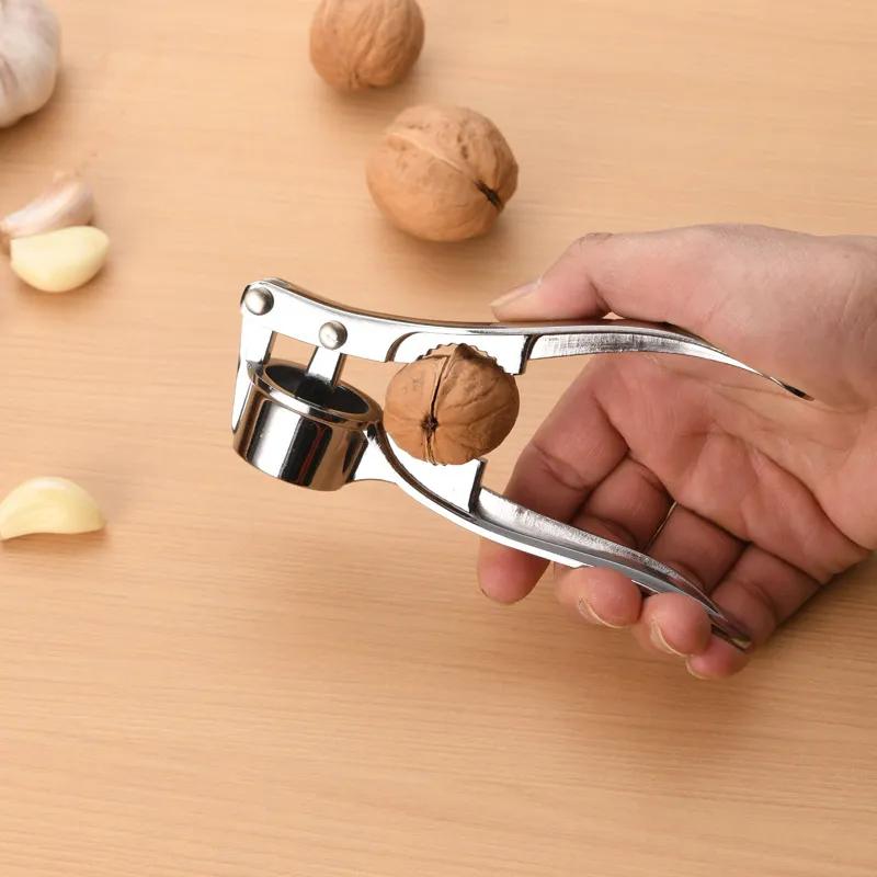 Alloy Garlic Press Crusher Mincer Kitchen Garlic Smasher Squeezer Manual Garlic Pester Household Garlic Peeler Lyp006