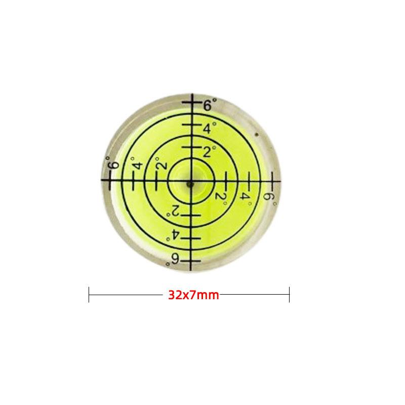 Spirit Level Bubble High Precision Green Circular Bubble Level Bullseye Laser Level Bubble Mini Measuring Instruments Tool