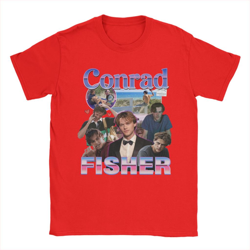 Men's Conrad Fisher The Summer I Turned Pretty Bootleg T Shirts  100% Cotton Clothing Casual Short Sleeve Crewneck Tees T-Shirt