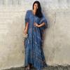 Dámské bikiny zahalovací plavky plážová maxi zavinovací sukně Sarong Kimono Kaftan Dressn