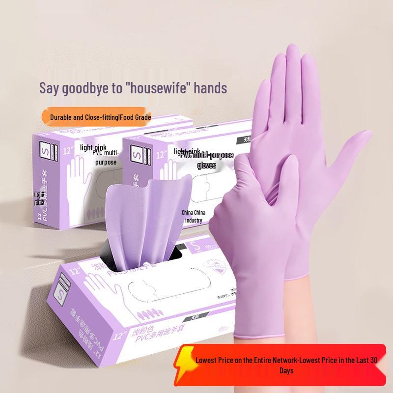 Mao Sheng Durable PVC Latex Rubber Gloves for Kitchen, Dishwashing, Baking, Catering, and Housework