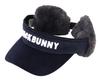 [Jack Bunny] Women's Sun Visor (with Earmuffs)  Golf Hat  262-4287104 120Navy FR