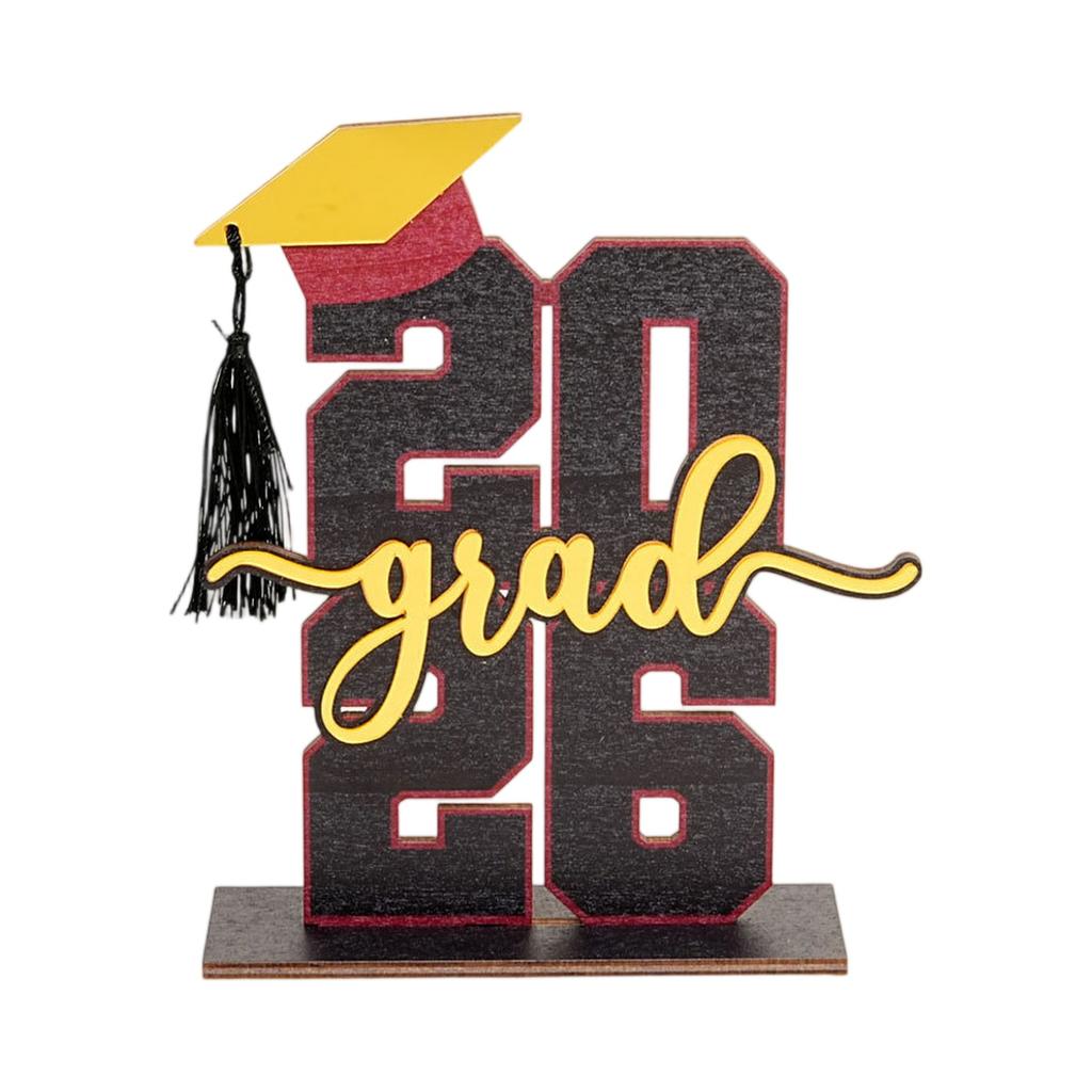 Three Dimensional 2026 Graduation Wooden Holiday Decoration Ornaments Graduation Gifts