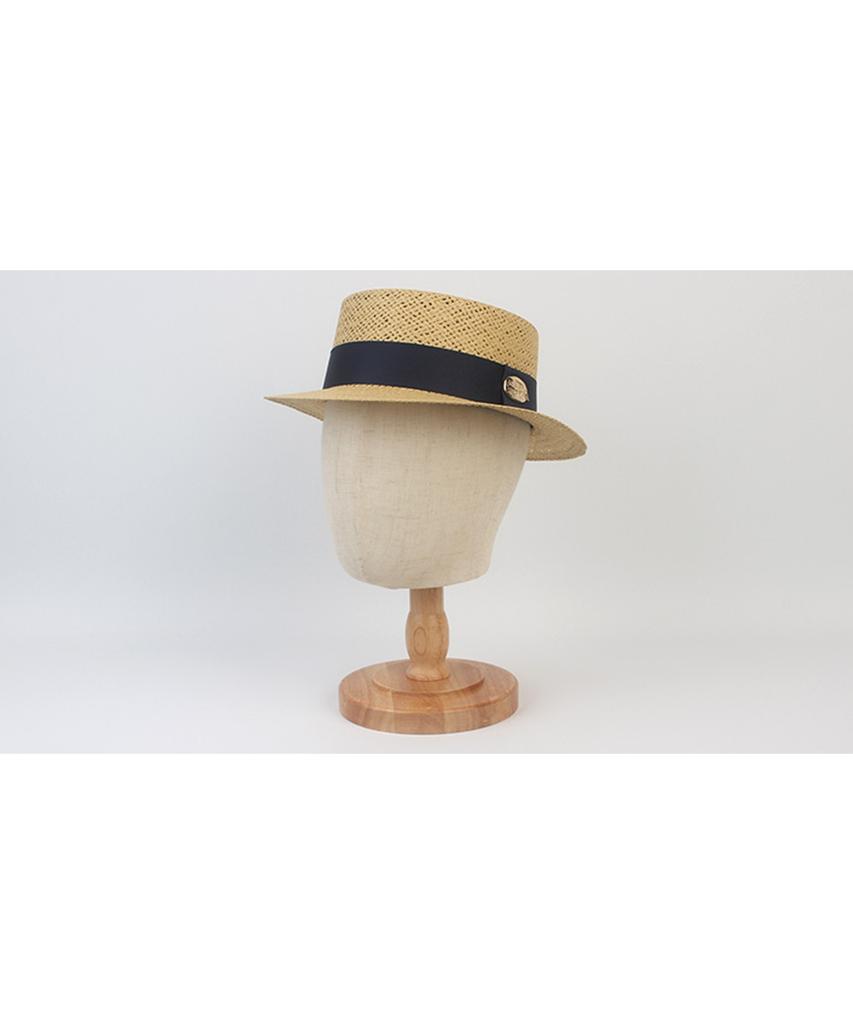 NEIB Line Beige Short Panama Hat