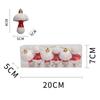 6Pcs Painted Mushroom Xmas Festival Decoration Window Christmas Tree Hanging Ornament