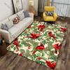 Cardinals holly foliage Christmas decor carpet Yoga living room room decor children's crawling mat doormat area rug