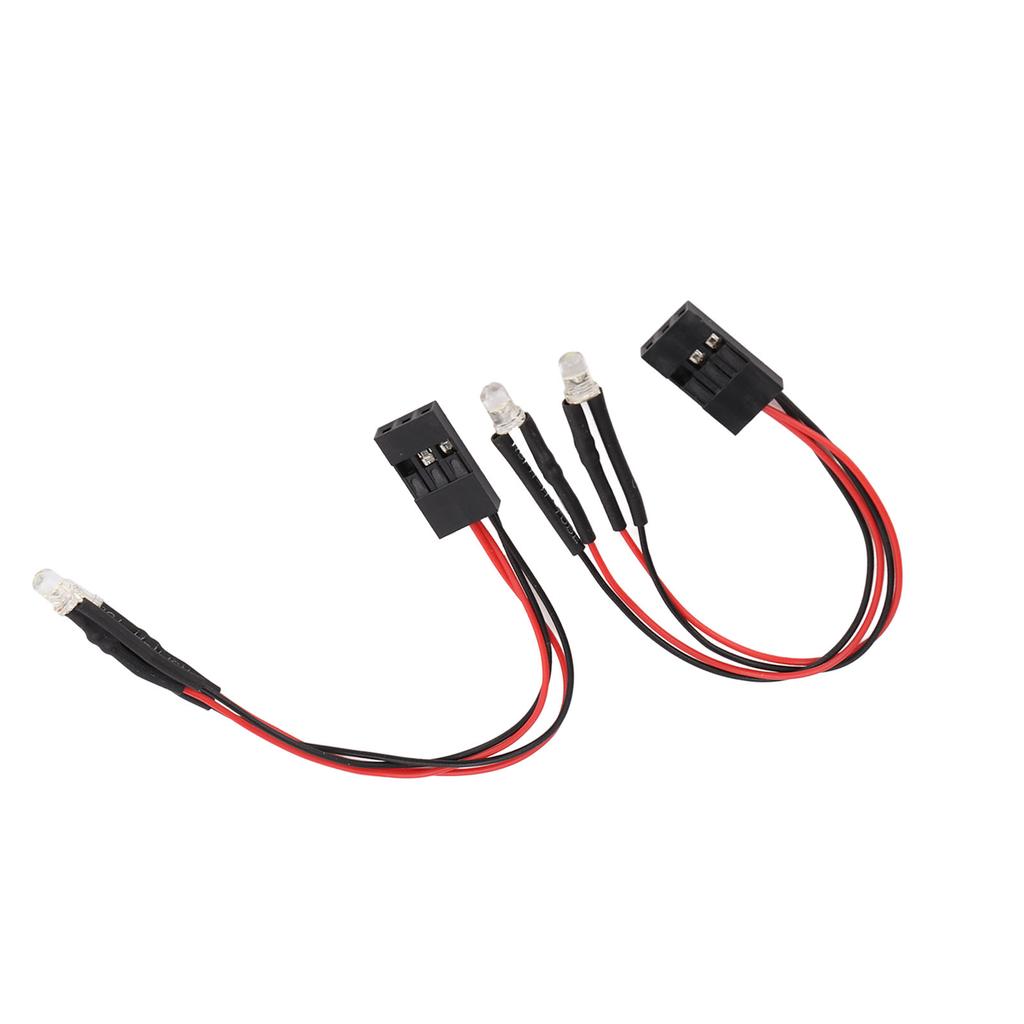 2Pcs Modified LED Light for Axial Scx24 for 1 24 1 18 Scale Remote Control Car Models White Light