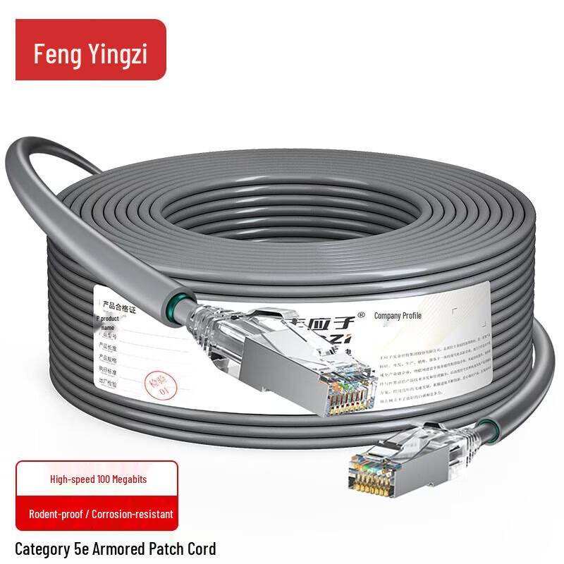 FYZ Cat5e Shielded Armored Network Cable