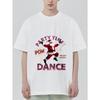 Black T-Shirt with Santa Claus Party Time Dance Print for Holiday Celebration