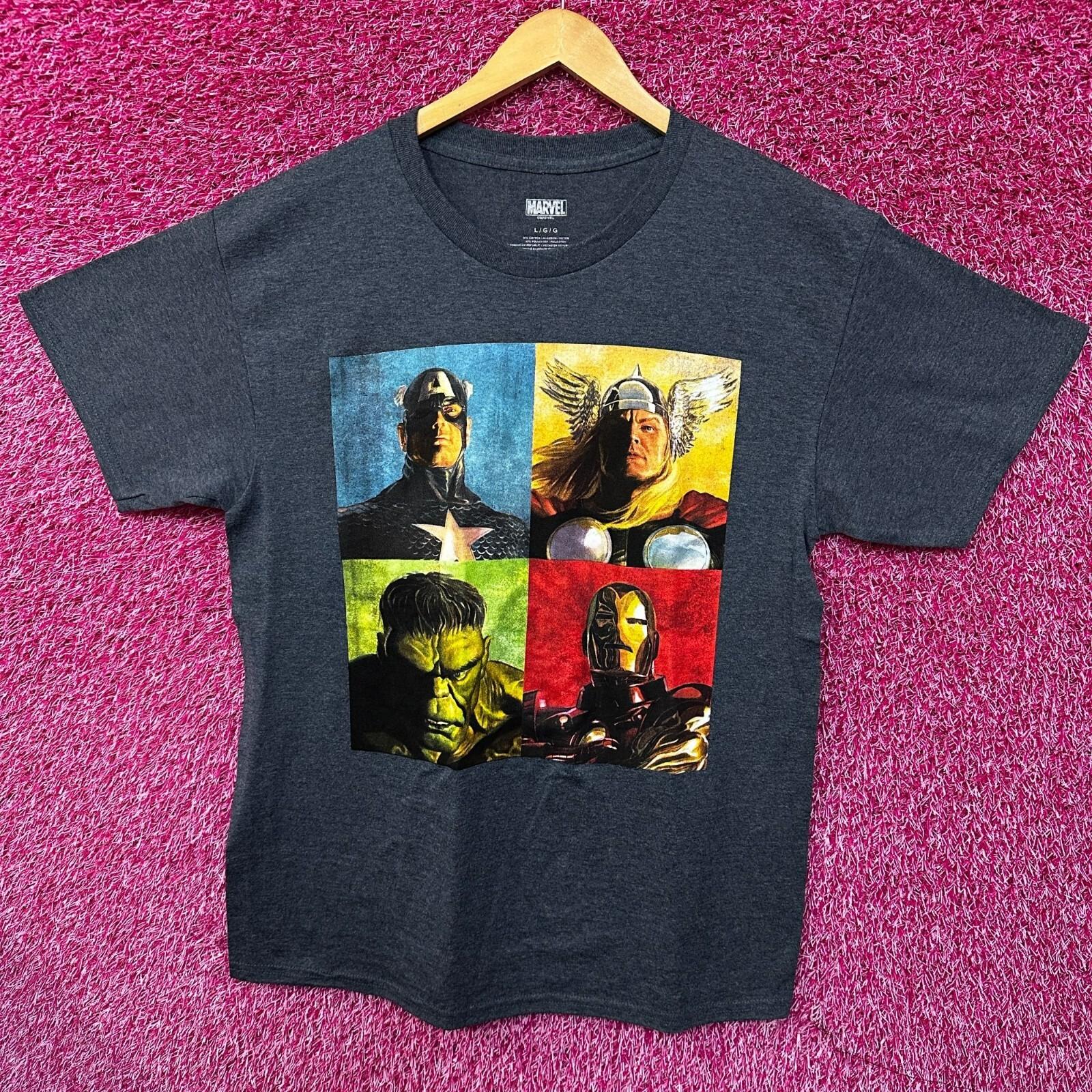 Marvel Alex Ross The Avengers Realistic Portraits Tee Large XL
