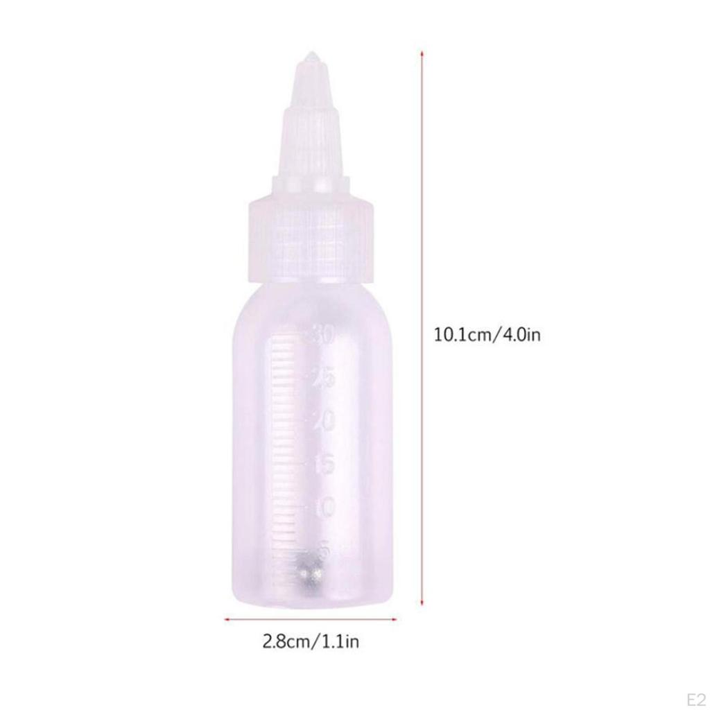10x 30ml Paint Storage Bottles Empty Bottle for Kitchen Model Cosmetic Uses