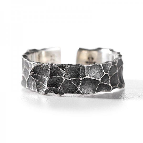 

Retro Gothic Black Silver Color Irregular Metal Ring Men Vintage Y2k Aesthetics Geometry Open Rings For Women Punk Party Jewelry Resizable