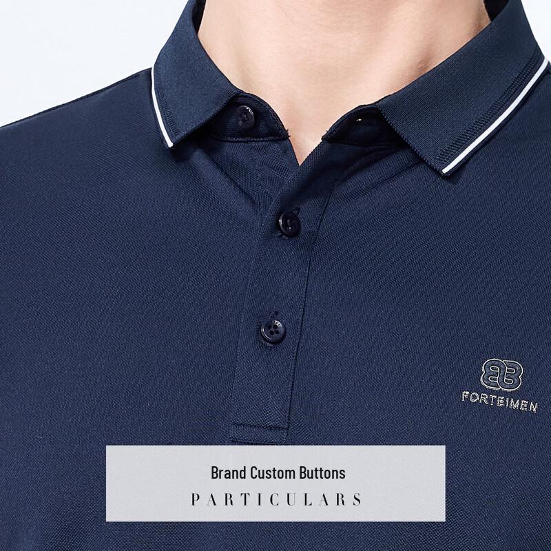 FORTEI Men's 7A Antibacterial Cool Pique Polo Shirt