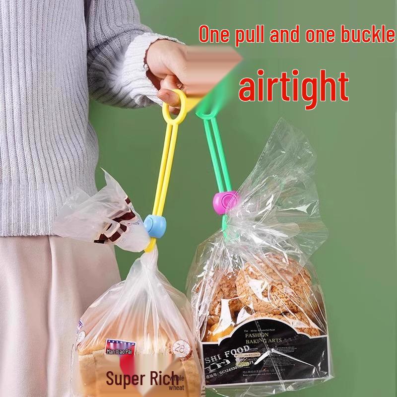 Colorful Multifunctional Kitchen Bag Sealing Clips and Twist Ties