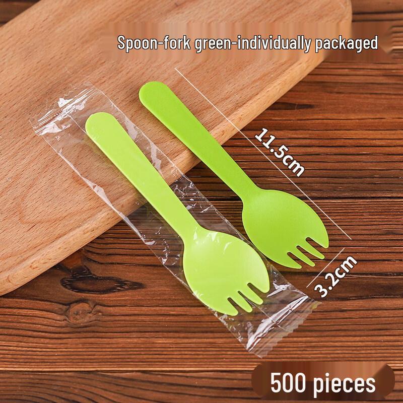 Qiwai Individually Wrapped Disposable Plastic Cutlery