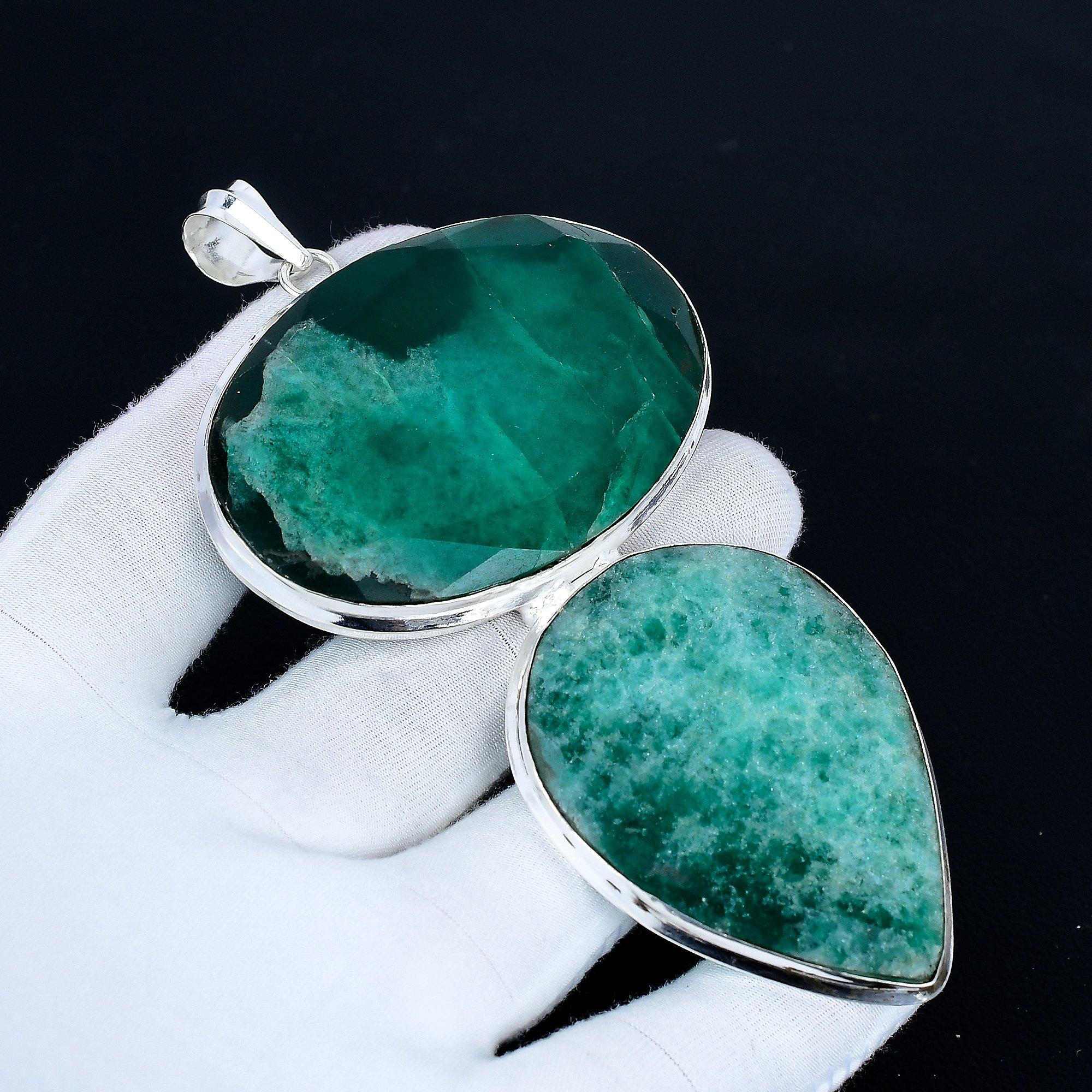 

Изумрудная подвеска, Ювелирные изделия ручной работы из серебра 925 пробы, Серебряная подвеска с изумрудом, Ювелирные изделия для вечеринок для женщин, Подвеска подарок на День святого Валентина 10 Cm зелёный