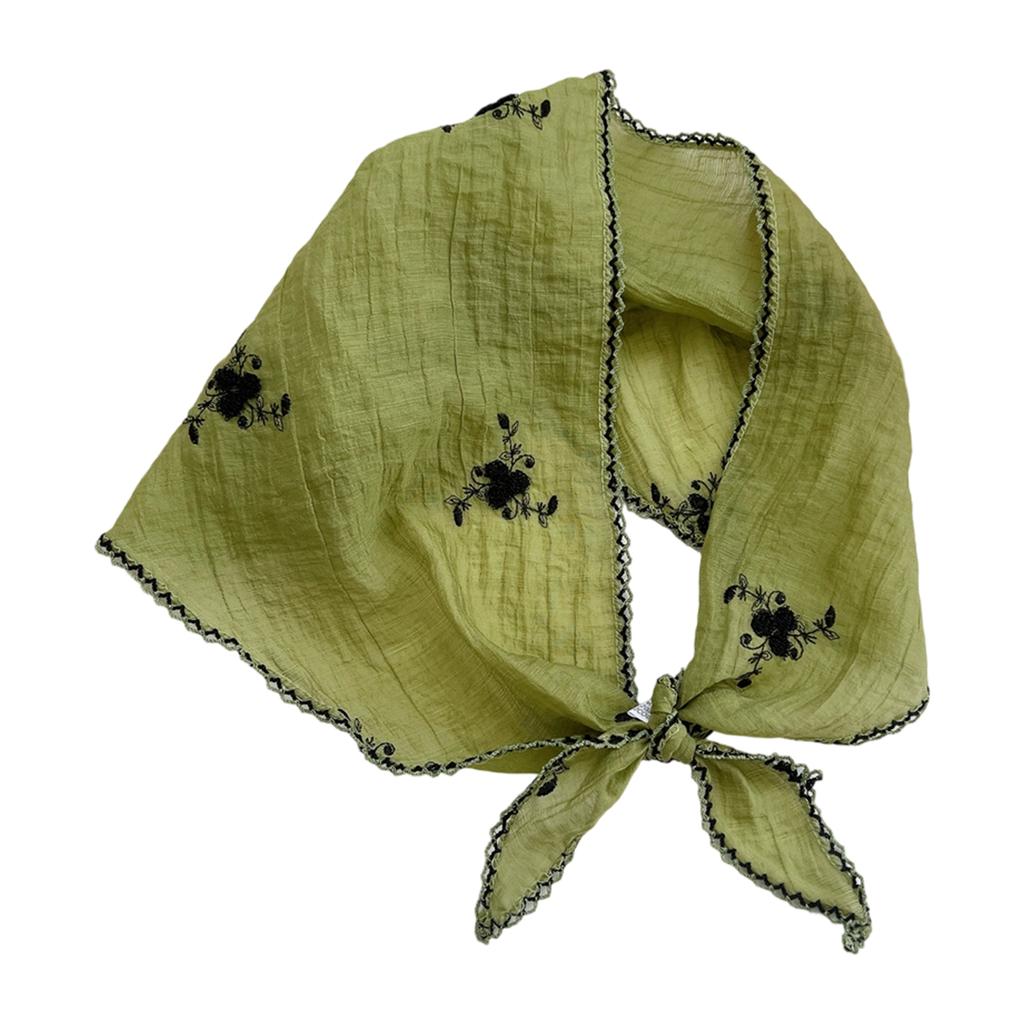 Stylish Silk Feel Polyester Scarf Sun Protective Headwear Reusable Headscarf Fashion Accessory for Beach Hiking Work