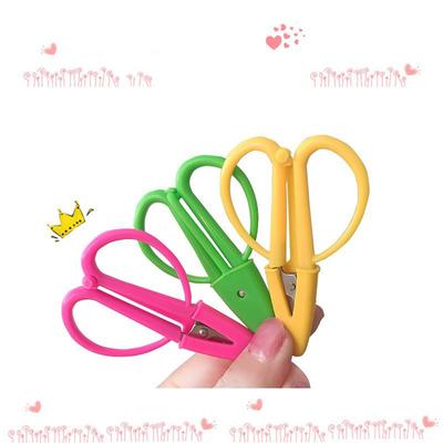 Tragbare Mini-Schere Kunst DIY Werkzeuge Fadenschneiden Stickschere Studenten Handgeschnittene Sicherheitsschere Mit Kappen Haushalt