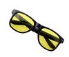 Unisex Square Yellow Lenses Night-Vision Glasses Driving Glasses Men Women Windproof Driving Goggle
