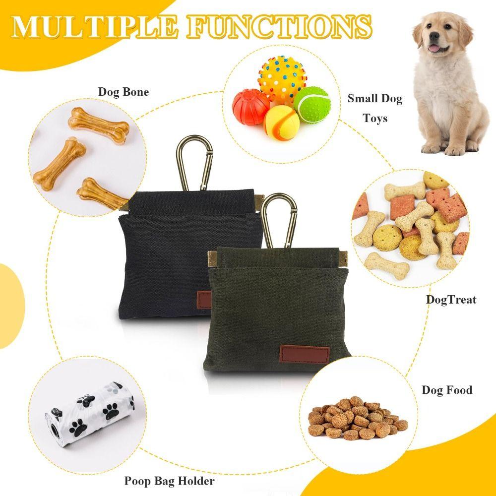 With Carabiner Dog Treat Pouch Durable Dog Training Treat Pouch Hands Free Treat Bag Dog Walking