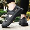 Sandals Men's Summer Hollowed-out Breathable Casual Shoes Outdoor Wading Creek Shoes Thick-soled Shallow Single Shoes Outdoor Beach Shoes