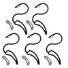 5/10Pcs Hoodie Hanger S-Shaped Hooks Strong Load-bearing High Durability Multipurpose Sweatshirt Clothes Hanger Organizer