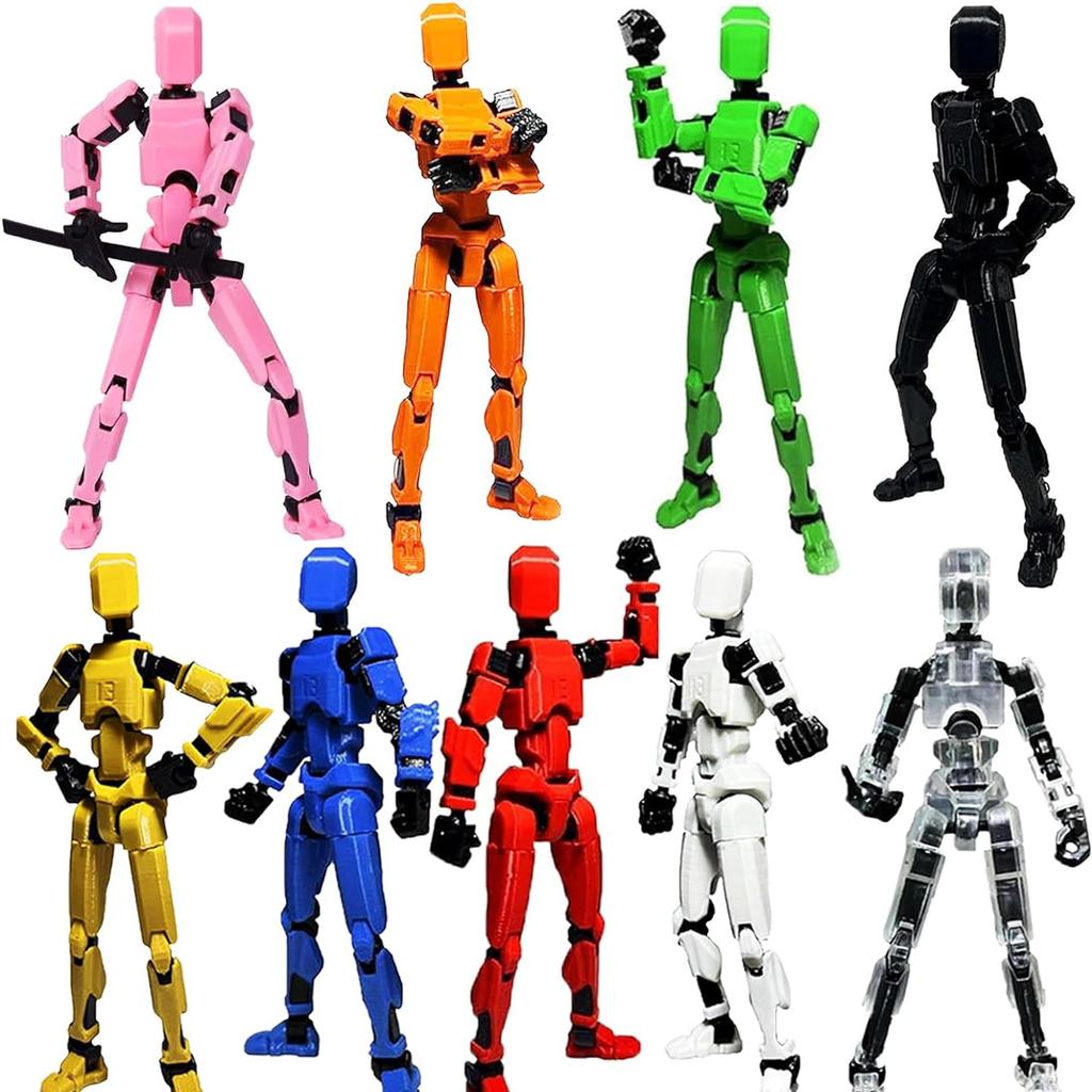 Assembled Titan Action Figures Set Action Figure Robot Anime Stick Figures Toys For Boys Multi Movable Joints Gifts Toys For Ki