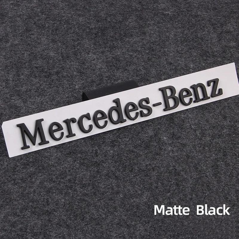 

C200 E200 For Mercedes Benz 3d ABS Chrome Black Logo Mercedes Benz Letters Sticker Car Trunk Emblem For Mercedes Benz W246 CLA C